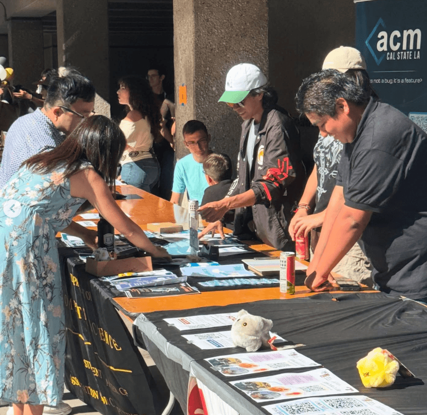 ACM tabling on campus